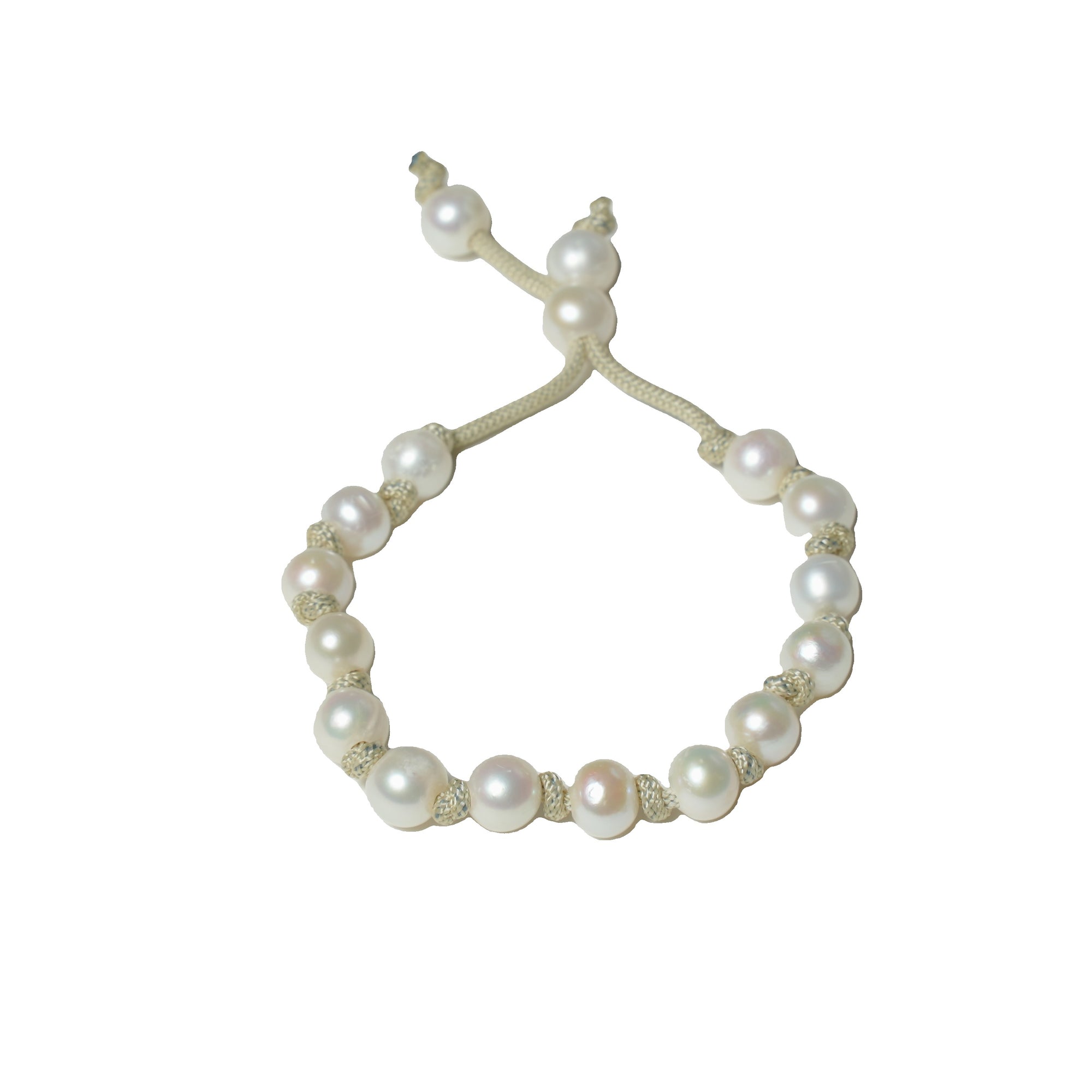 My Tilly ~ Pearls on Silk Bracelet