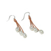 Charley - Pearl and Leather  earrings