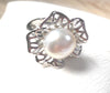 Sterling Silver Freshwater Button Pearl Last One